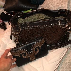 Montana West purse and matching wallet